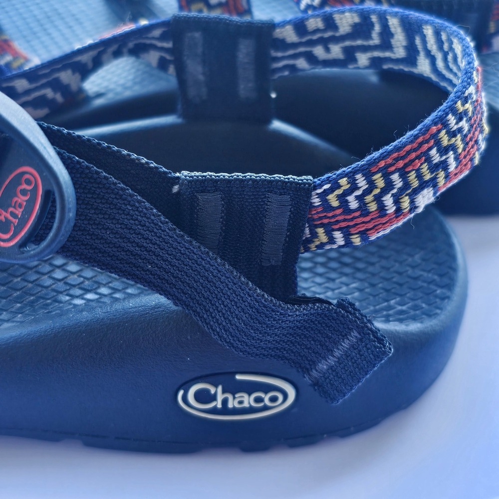 Chaco Z Cloud Womens 8 Navy Blue Multi Strap Toe Loop Athletic Hiking Sandals